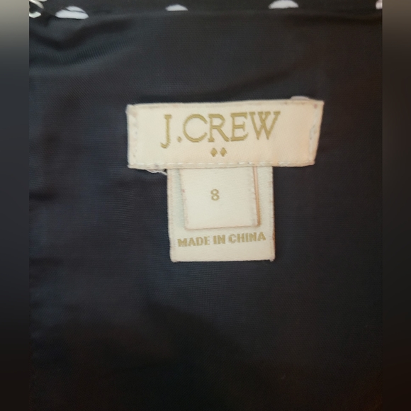 J Crew Spaghetti Strap Polka Dot Mini Dress, Size 8 - Picture 4 of 6